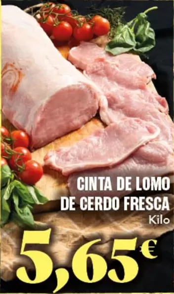 Cinta De Lomo De Cerdo Fresca