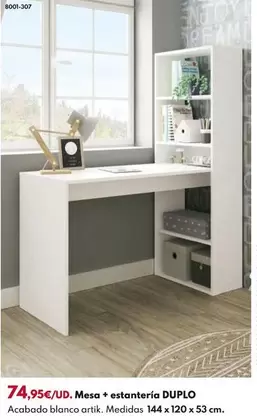 Mesa + Estanteria Duplo