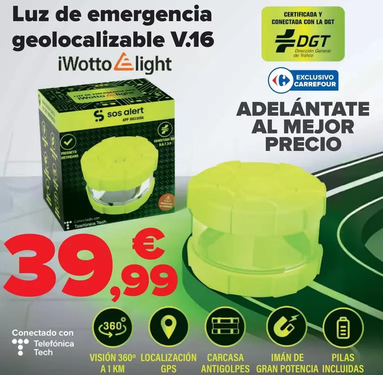 Iwottolight - Luz De Emergencia Geolocalizable V16 