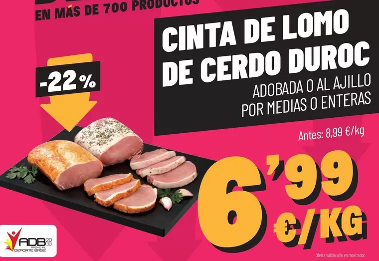 duroc - Adobada O Al Ajillo Por Medias O Enteras