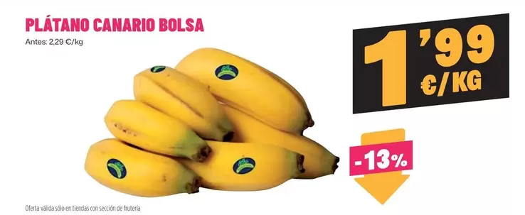 Platano Canario Bolsa