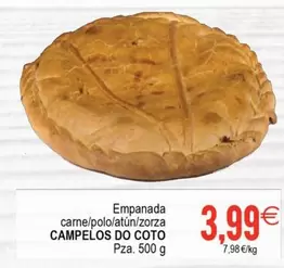 Campelos Do Coto - Empanada Carne/Polo/Atun/Zorza