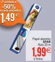 Spar - Papel Aluminio Rolo 20m