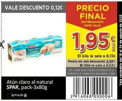 Spar - Atun Claro Al Natural