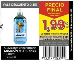 Mimosín - Suavizante Concentrado Azul