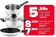 Simply - Cazo Acero Inox 18 Cm