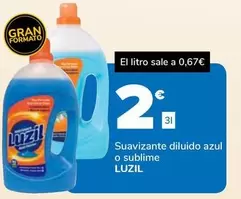 Luzil - Suavizante Diluido Azul O Sublime
