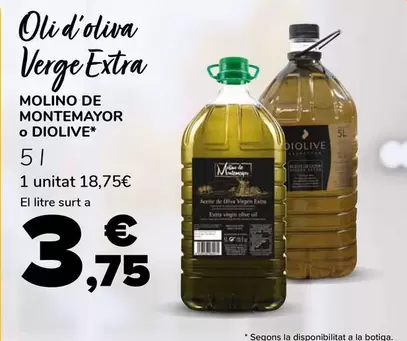 Molino De Montemayor/Diolive - Oli D'Oliva Verge Extra
