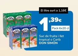 Don Simón - Suc De Fruita I Llet Tropical O Carib