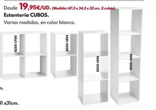 Estantería Cubos