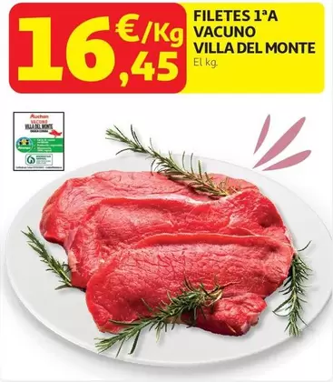 villa del monte - Filetes 1a Vacuno