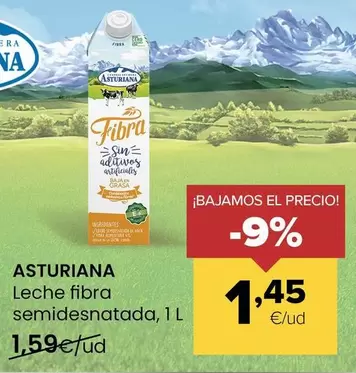Asturiana - Leche Fibra Semidesnatada
