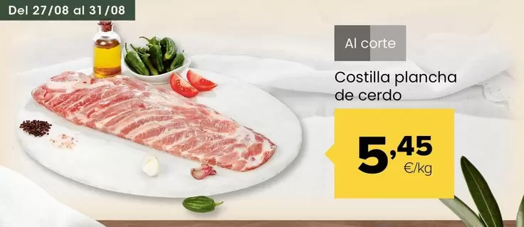 Costilla Plancha De Cerdo