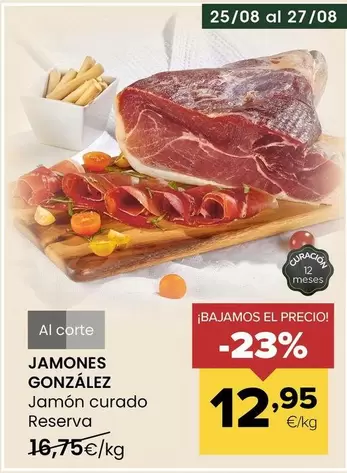 Jamones González - Jamón Curado Reserva