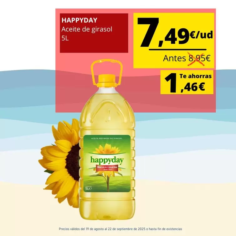 Happyday - Aceite De Girasol