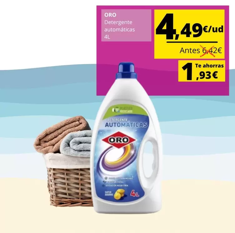 Oro - Detergente Automaticas