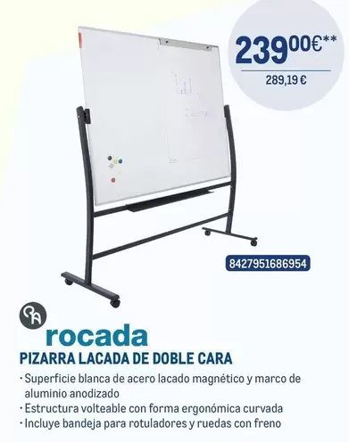 Pizarra Lacada De Doble Cara