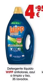 Wipp - Detergente Liquido Antiolores, Azul O Limpio Y Liso