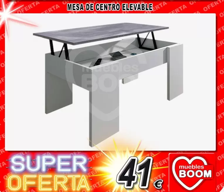 Mesa De Centro Elevable