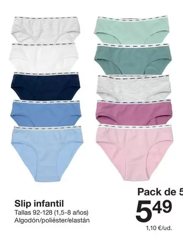 Slip Infantil