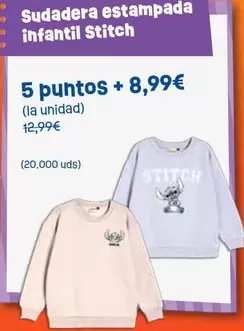Stitch - Sudadera Estampada Infantil 
