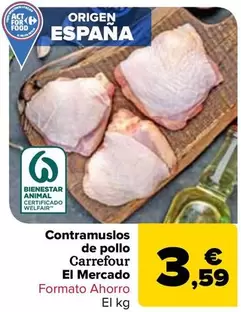 Carrefour El Mercado - Contramuslos  De Pollo  