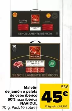 Navidul - Maletin De Jamón O Paleta De Cebo Ibérico 50% Raza Ibérica