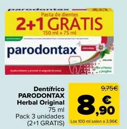 Parodontax - Dentífrico Herbal Original