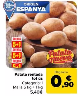 Patata Lavada Todo Uso