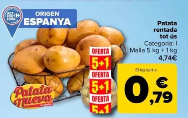 Patata Lavada Todo Uso