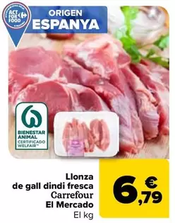 Carrefour El Mercado - Chuleta De Pavo Fresca