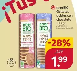 EnerBiO - Galletas Dobles Con Chocolate