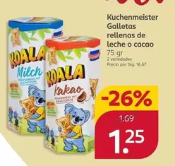 Kuchen Meister - Galletas Rellenas De Leche O Cacao