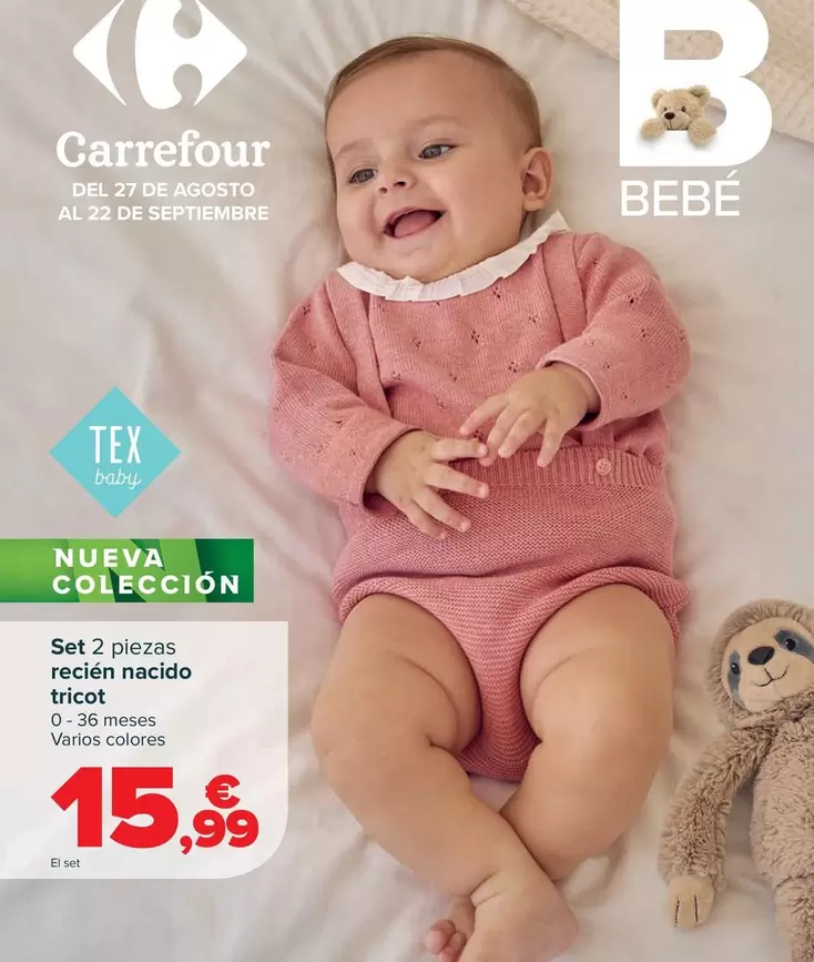 TEX - Baby Set 2 Piezas  Recién Nacido Tricot