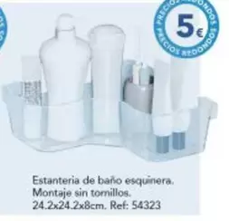Estantería De Baño Esquinera. Montaje Sin Tornillos.