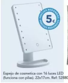 Espejo De Cosmetica Con 16 Luces Led