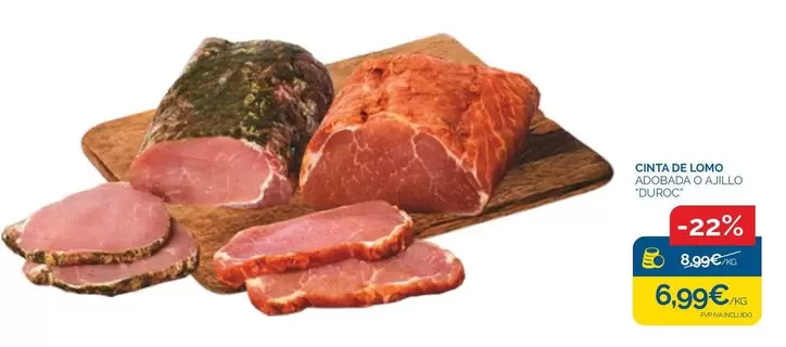 duroc - Cinta De Lomo Ajorada O Allo