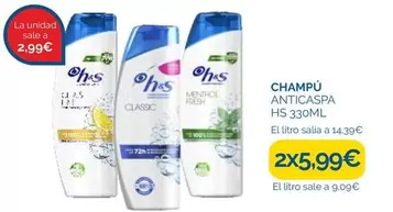 fresh - Champu Anticaspa Hs 330ml