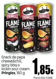 Pringles - Snack De Papa Cheese&Chili/ Spicy Bbq O Kickin Sour Cream