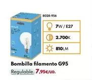 Bombilla Filamento G95