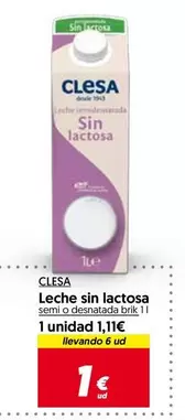 Clesa - Leche Sin Lactosa