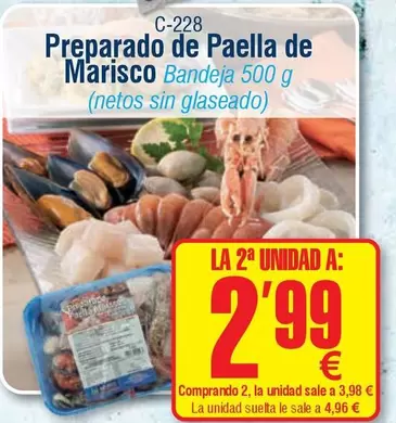 Preparado De Paella De Marisco