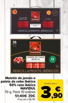 Navidul - Maletin De Jamon O Paleta De Cebo Iberico 50% Raza Iberica