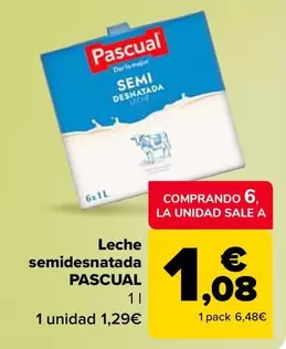 Pascual - Leche semidesnatada