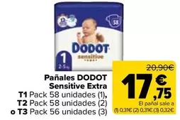 Dodot - Panales Sensitive Extra