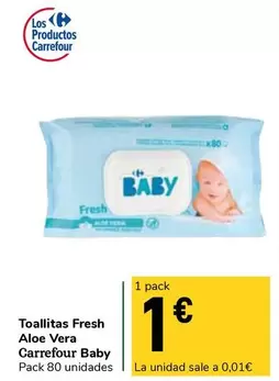 carrefour baby - Toallitas Fresh Aloe Vera