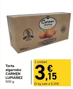 Torta algarrobo CARMEN LUPIANE