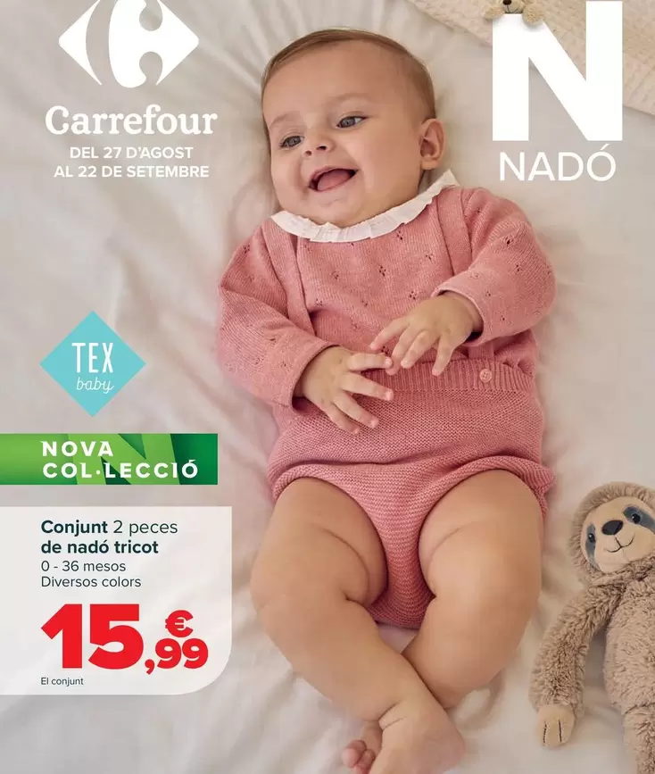 TEX - Baby Set 2 Piezas  Recién Nacido Tricot