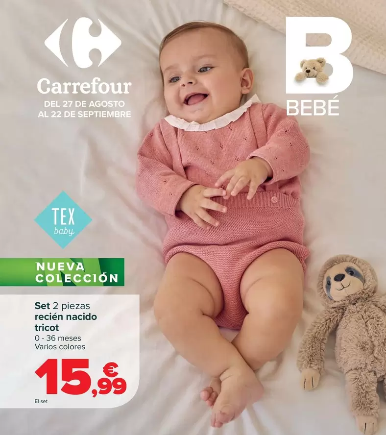 TEX - Baby Set 2 Piezas  Recién Nacido Tricot