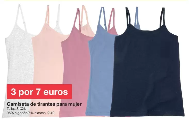 Camiseta De Tirantes Para Mujer